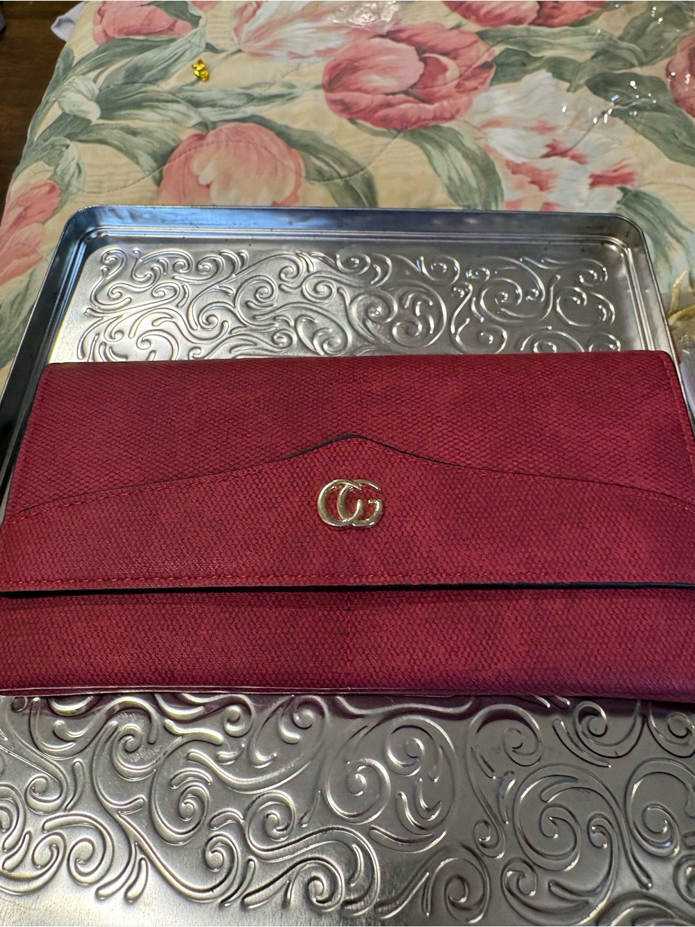 Fashion Red GG wallet